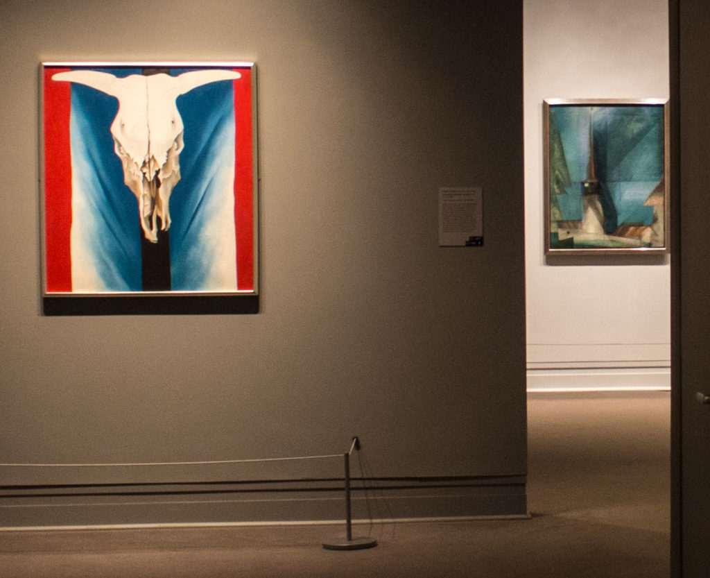 Paintings by Georgia O'keeffe and Lyonel Feininger Lyonel Feininger painting