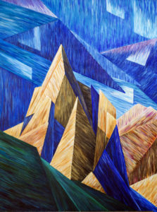 A Painting of Mount Louis A painting of Mount Louis located in the Canadian Rockies near Banff National Park