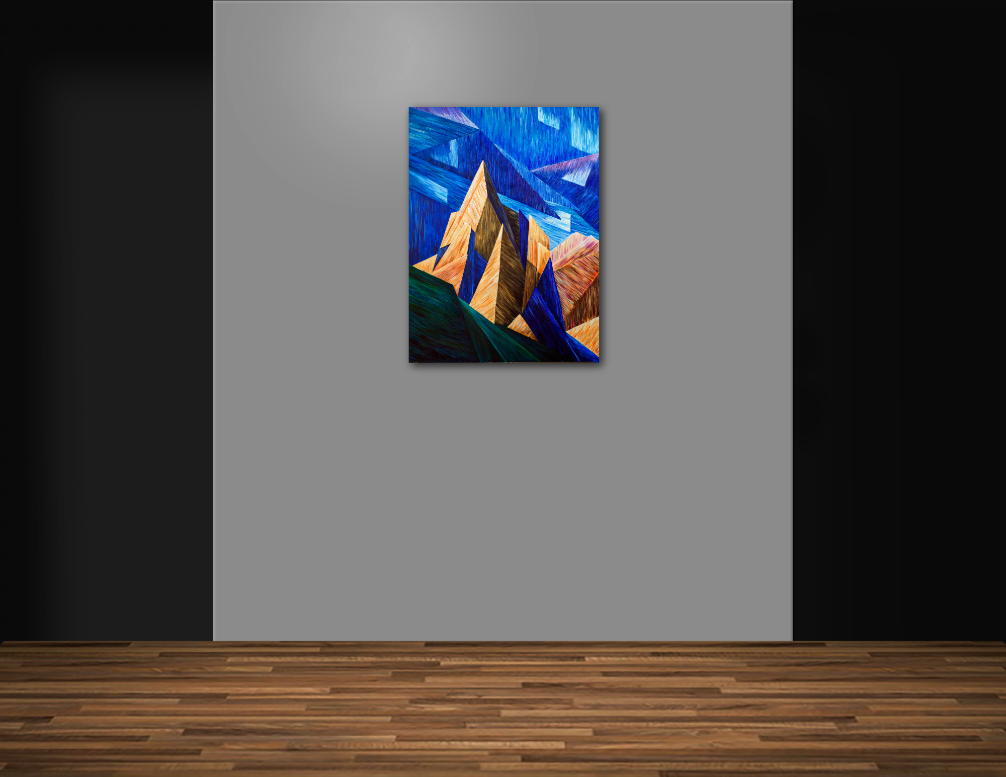 A painting of Mount Louis in Banff 30" x 40" Acrylic on Canvas A Painting of Mount Louis in Banff 30" x 40" Acrylic on Canvas
