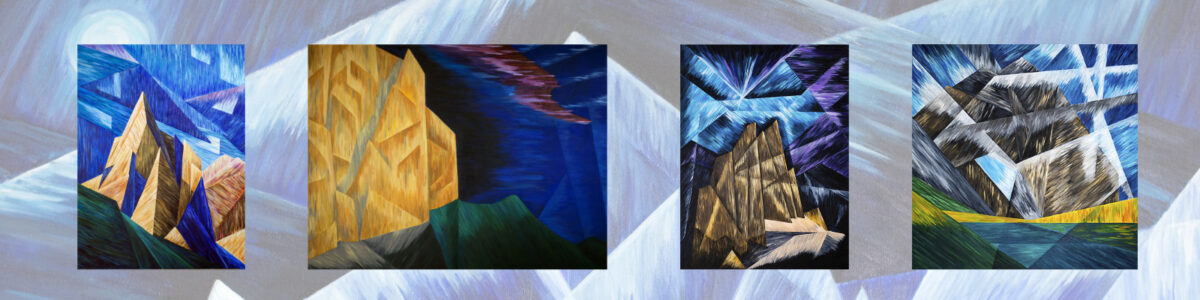 Canadian Mountain Paintings Banner Canadian Mountain Paintings composite