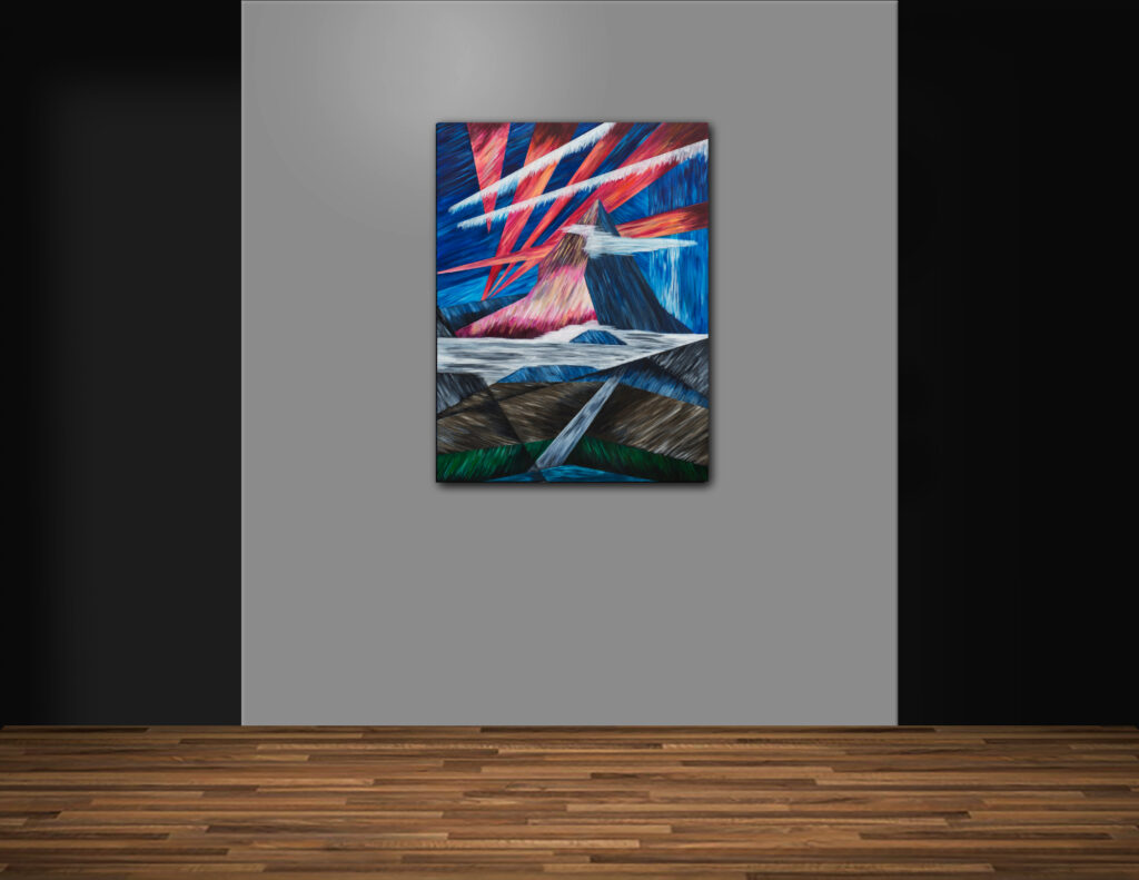 A Painting of Mount Assiniboine